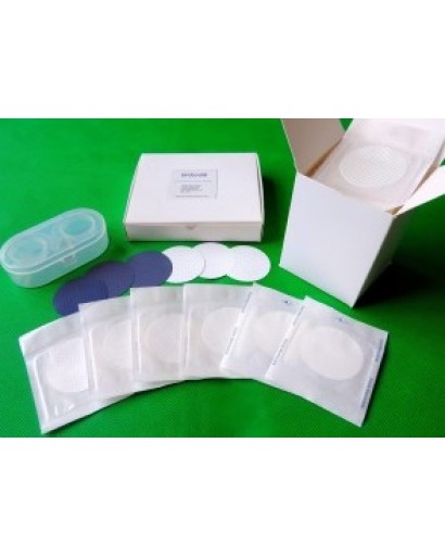 Мембранный фильтр МСЕ стерильный белого цвета в сетку  размер пор 0,45 мкм ⌀ 50 мм индивидуальная упаковка 